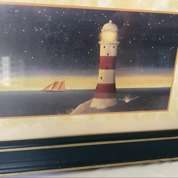 MARTIN WISCOMBE Framed Art Lighthouse Glare - Picture 4 of 12